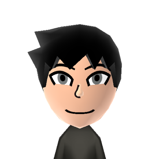 Senpai Mii character preview