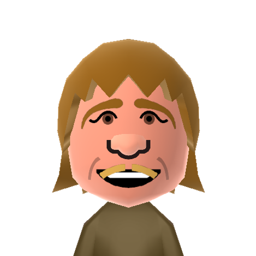 SteveIrwin Mii character: Australian wildlife enthusiast and conservationist best known for his show "The Crocodile Hunter".