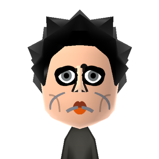 Edward S. Mii character: Title character from the movie about a young man with scissors for hands, played by Johnny Depp.
