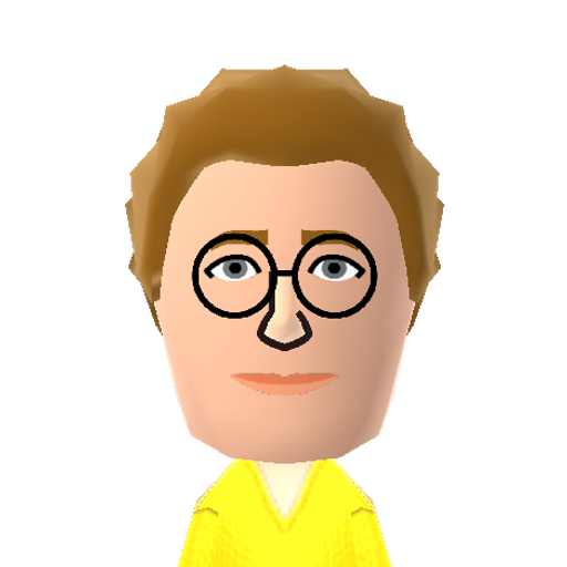 R.Daltrey Mii character: Roger Daltrey is the lead singer of the 60's band The Who.