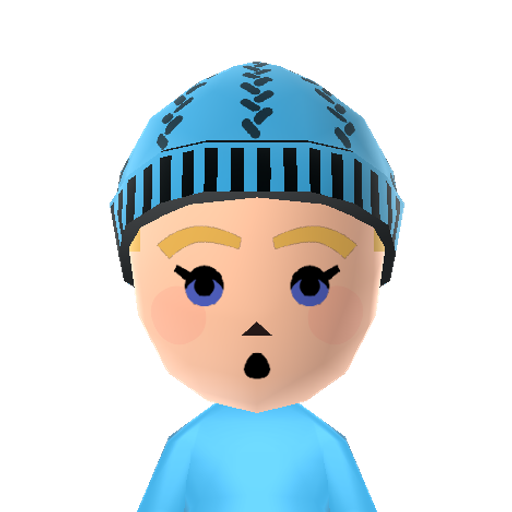 Teal Jelly Mii character preview
