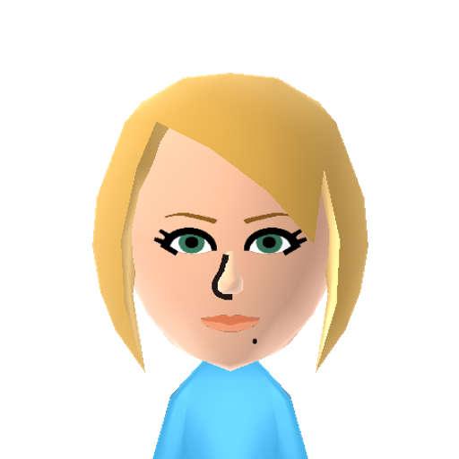 Samus Mii character: The protagonist of the "Metroid" games, based on her appearance in "Metroid: Other M".