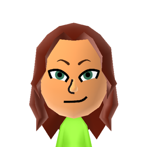 Izzy Mii character: The crazy girl from the "Total Drama" series.
