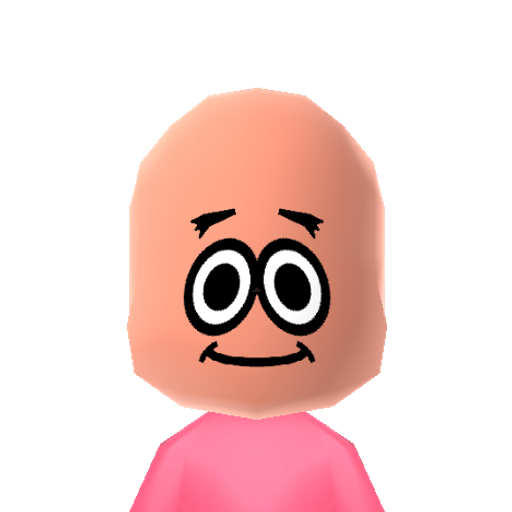 Patrick S. Mii character: The starfish and SpongeBob's best friend from SpongeBob SquarePants.