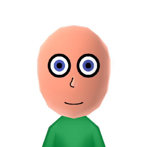 Alsmiffy Mii character: From the youtube channel "Hat Films" in his minecraft skin. Imagine him in green...