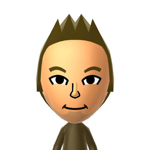 Alfred Mii character: A Mii from Wii Sports Resort: Meme Squad, a mod for Wii Sports Resort