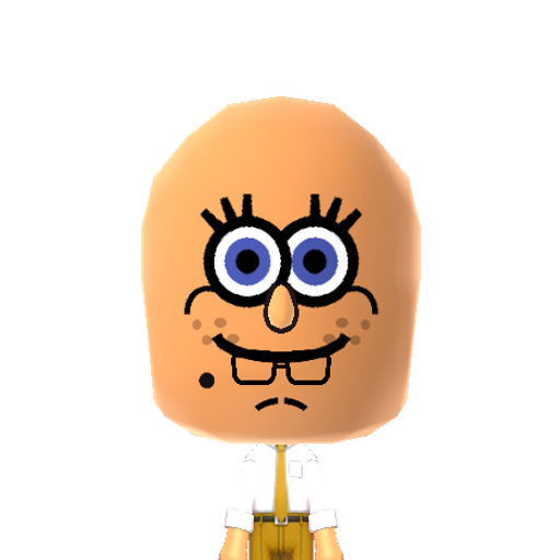 Sponge Bob Mii character: SpongeBob SquarePants. (Source: www.jvgs.net/tlblog/qrcodes.htm)