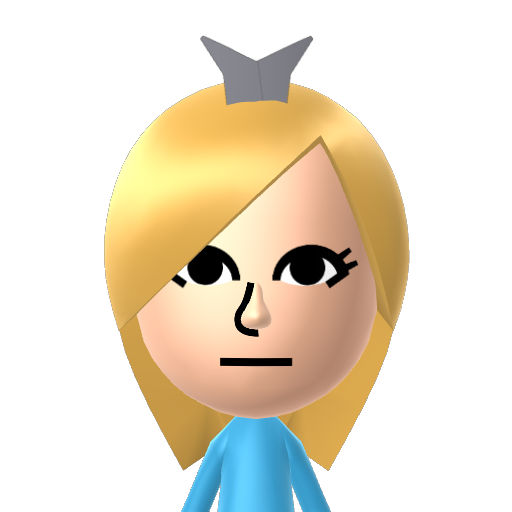 Rosalina Mii character: These are extracted and derived from the Mii Central Miis from the 3DS Miitopia.