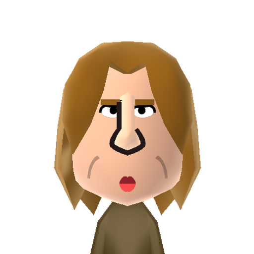 J. Ross Mii character: British TV presenter and comedian who is famous for hosting the show "Friday Night with Jonathan Ross".