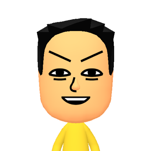 ΙΚΛΜΝΞΟΠΡΣ Mii character: This Mii is from the Switch SDK as a SampleDB Mii.