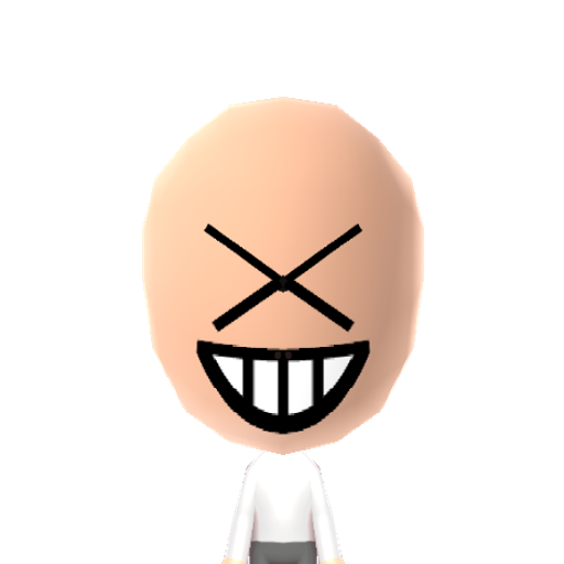 XD Mii character: A texting sign.