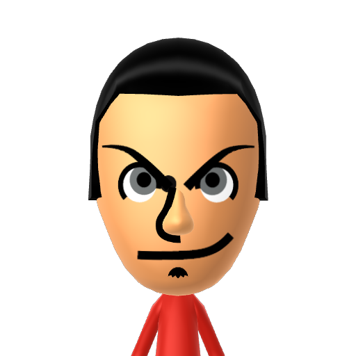 ? Mii character: A Mii uploaded to Check Mii Out Channel (WiiLInk)