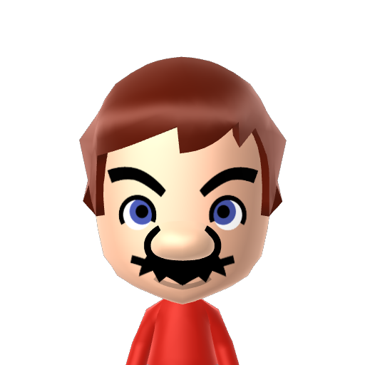Mario Mii character: A Mii uploaded to Check Mii Out Channel (WiiLInk)