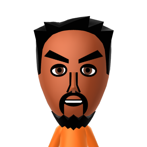 Jamal Mii character: A Mii from Wii Sports Resort: Meme Squad, a mod for Wii Sports Resort