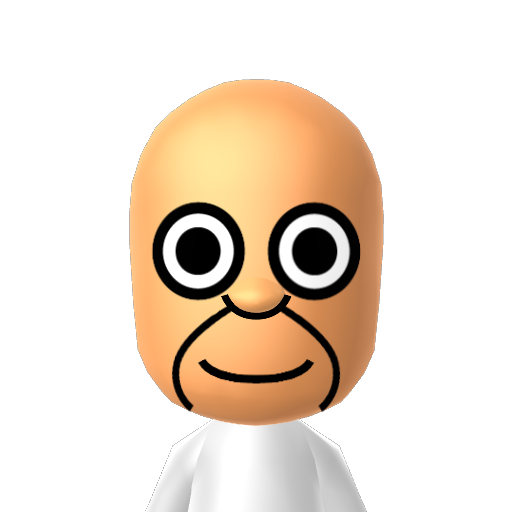 Homer Mii character: A Mii from Wii Sports 3: Meme Squad, A mod for Wii Sports