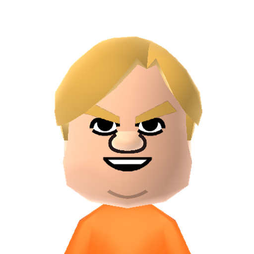 ChrsFarley Mii character: Saturday Night Live star and comedic actor. Noteworthy films include "Tommy Boy" and "Black Sheep".