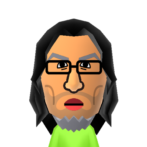 Hip Tanaka Mii character: Composer for Nintendo and president of Creatures Inc. Known for composing themes from games such as Metroid, Kid Icarus, Dr. Mario, Super Mario Land, Balloon Fight, Game Boy Camera and several other classic 8-bit era games.