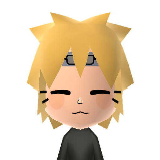 Naruto Mii character: These are extracted and derived from the Mii Central Miis from the 3DS Miitopia.