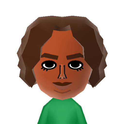 Delilah Mii character: One of the default Miis used by CPU players and NPCs in various Wii U titles, including Wii Party U and Wii Sports Club.