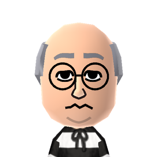 George Sr. Mii character: George Bluth Sr. from Arrested Development. (Source: www.jvgs.net/tlblog/qrcodes.htm)