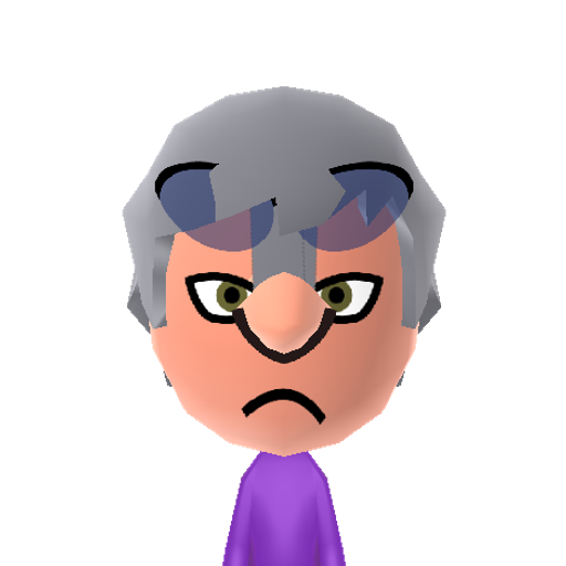 Espio Mii character: A quiet character from "Sonic X".