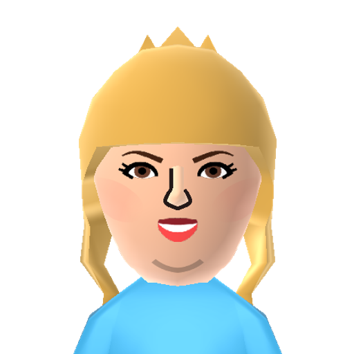 fat amy Mii character: From "Pitch Perfect". Played by Rebel Wilson.