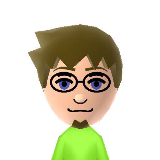 Mr. Mendel Mii character: The host of the Streetpass DLC game Flower Town (Streetpass Garden). Free to share and edit!
