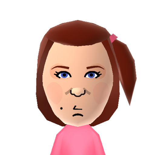 Deb Mii character: Napoleon's gal pal from the movie "Napoleon Dynamite". Played by Tina Majorina.