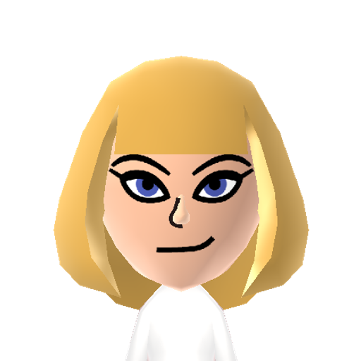Phosphora Mii character: A boss from the "Kid Icarus" series. A commander of the Forces of Nature, she has the power of lightning on her side.