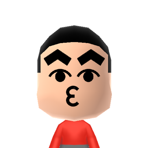 Shin-chan Mii character: The titular character of anime/manga "Shin-chan".