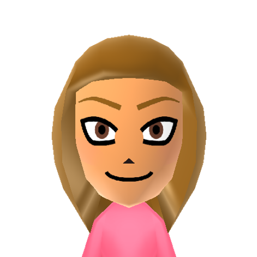Makoto Mii character: From the video game "Sweet Fuse at Your Side" or "Bakudan Handan" in Japan.