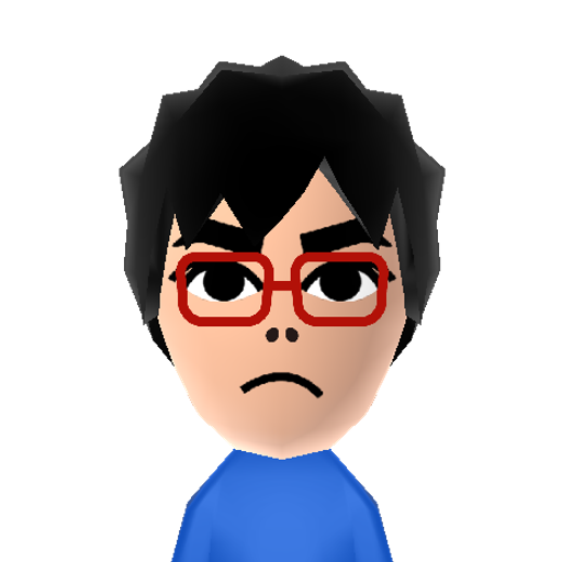 きゅうりB Mii character: NNID: BR12364