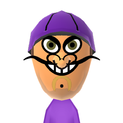 Waluigi Mii character preview