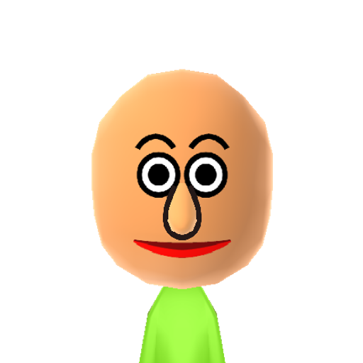 Baldi Mii character preview
