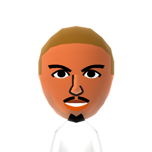 ChrisBrown Mii character: Recording artist, actor, and dancer. He taught himself to dance and sing at a young age and was involved in several local talent shows.