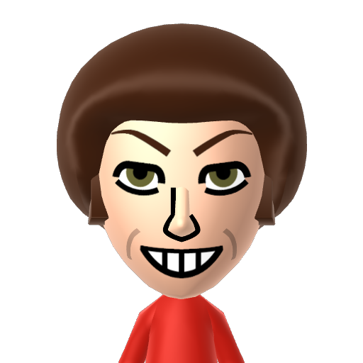 ? Mii character: A Mii uploaded to Check Mii Out Channel (WiiLInk)