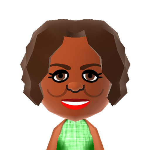 Oprah Mii character: By @squeakyrob (TikTok)