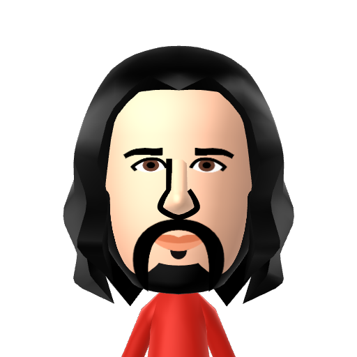 KeanuReevs Mii character: Keanu Reeves hollywood actor who starred in movies like The Matrix and Bill and Teds Excellent adventure.