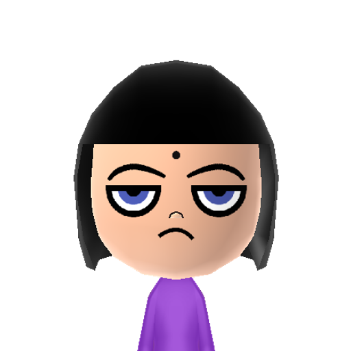 Raven Mii character preview