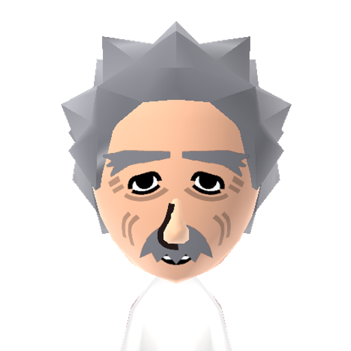 Einstein Mii character preview