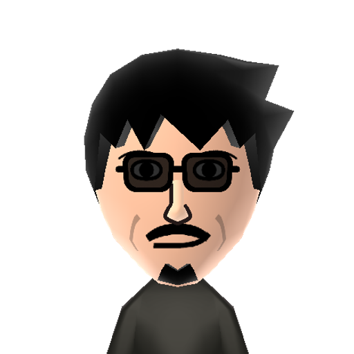 Stark Mii character: Robert Downey Jr.'s depiction of Marvel character Tony Stark.