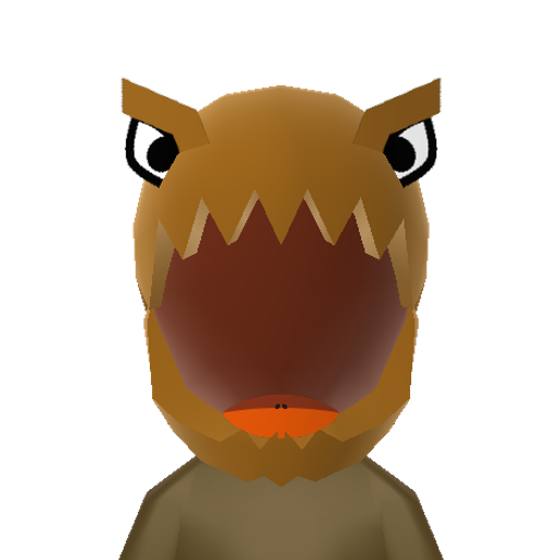 Dinosaur Mii character: A dinosaur or dragon