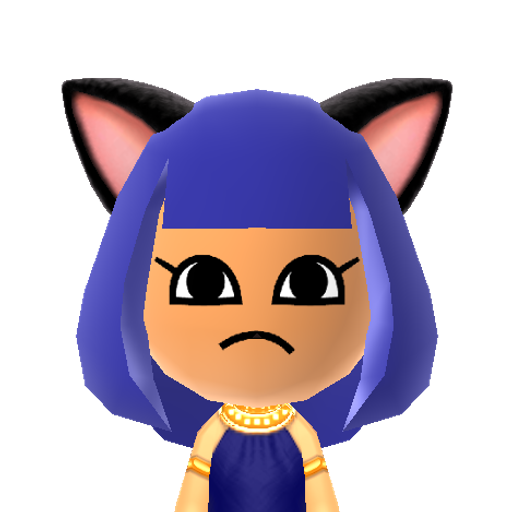 Ankha Mii character: (Source: https://www.reddit.com/r/tomodachilife/comments/1mnd8ye/)