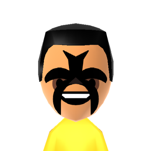 stardust Mii character: WWE Wrestler Cody Rhodes' counterpart to his brother Goldust's persona.