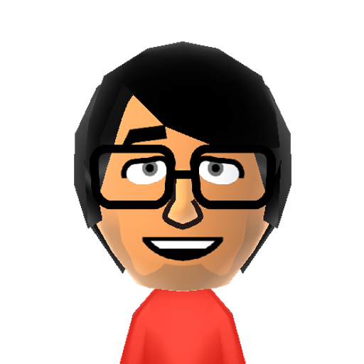 Markiplier Mii character: Hello Everybody my name is Markiplier and I am officially a Mii! 
Yes! You heard that right! Acclaimed Filmmaker and Youtube Sensation Markiplier is now available as a Mii you can add to your plaza!
