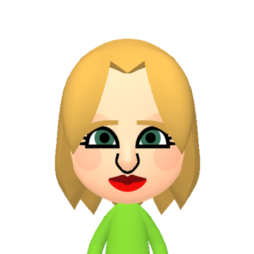爹特狼狹狽狸狷玆班琉 Mii character: This Mii is from the Switch SDK as a SampleDB Mii.
