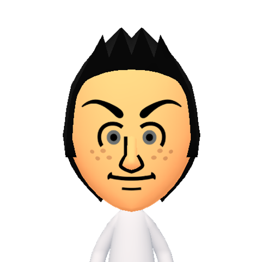 铐铛铝铡铣铭矫秸秽笙 Mii character: This Mii is from the Switch SDK as a SampleDB Mii.