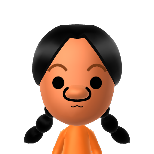 ココロ Mii character: This is a Club Look-See Mii from My Pokémon Ranch, released in 2008