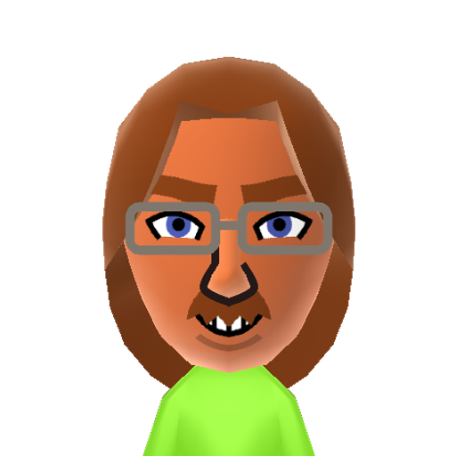 トマス Mii character: A Mii from RRE's Crazy Wii Sports + Wii Sports Resort