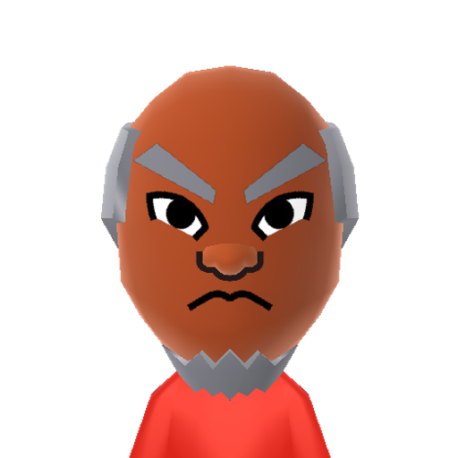 Redd Foxx Mii character: Famous comedian, best known for his role as Fred Sanford in the 1970s sitcom, "Sanford and Son".